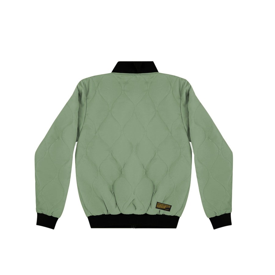 Giacche 5tate Of Mind | Retrofuture Cargo Quilted Bomber Military Green