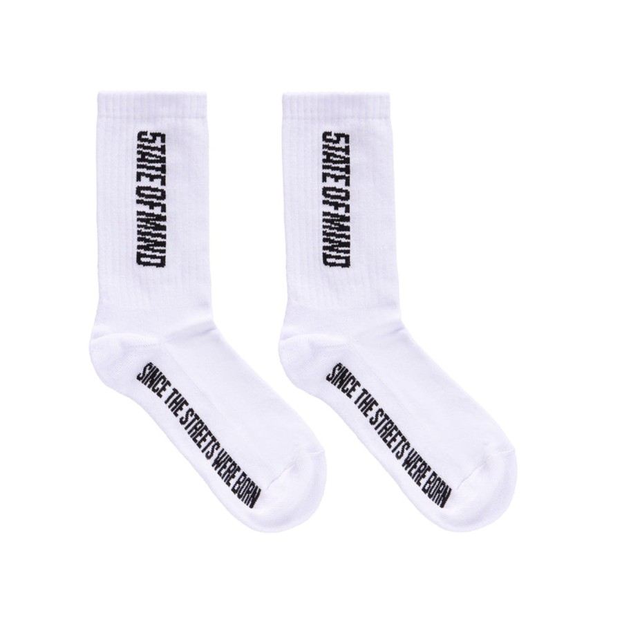 Accessori 5tate Of Mind | Box Logo Socks White