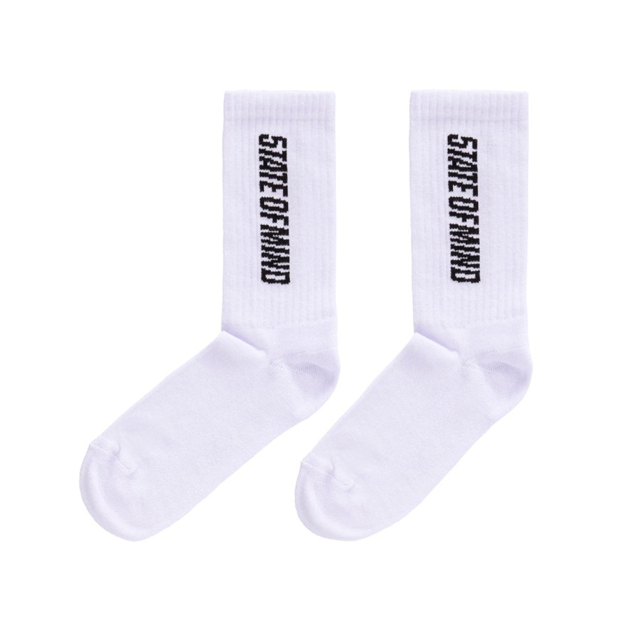 Accessori 5tate Of Mind | Box Logo Socks White