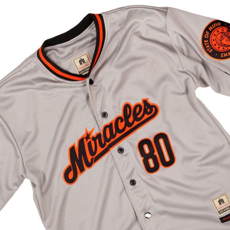 Camicie 5tate Of Mind | Emme-I Miracles Baseball Shirt Grigia