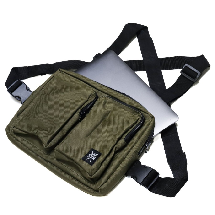 Accessori 5tate Of Mind | Retrofuture Cargo Chest Bag Military Green