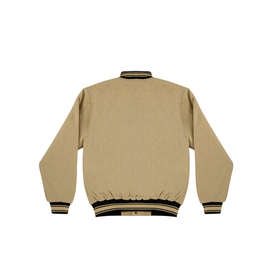 Giacche 5tate Of Mind | Monogram Varsity Jacket Sand