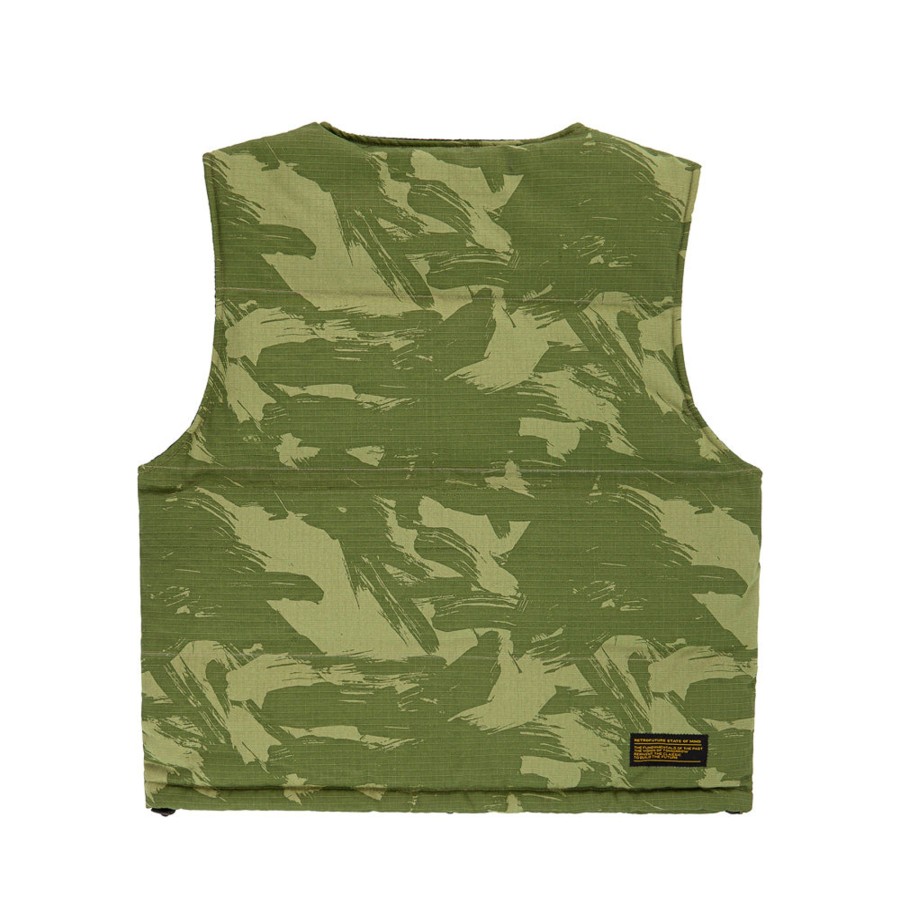 Giacche 5tate Of Mind | Retrofuture Basic Puffer Rider Vest Camouflage