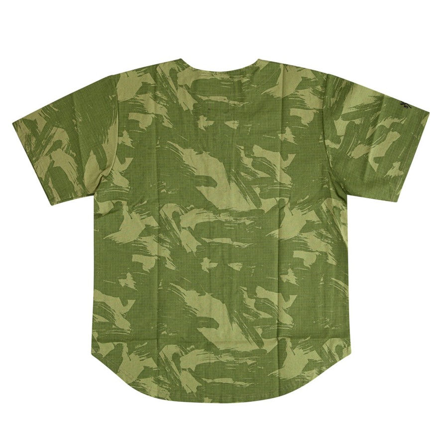 Camicie 5tate Of Mind | Monogram Baseball Jersey Camouflage