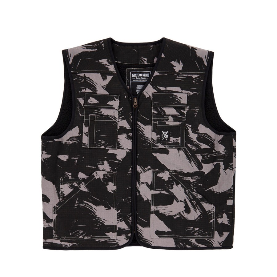 Giacche 5tate Of Mind | Retrofuture Combat Vest Black/Camo