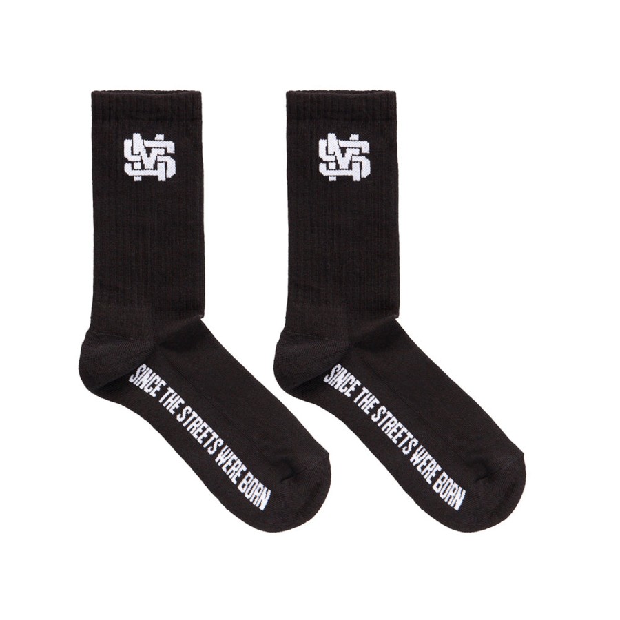 Accessori 5tate Of Mind | Monogram Socks Black