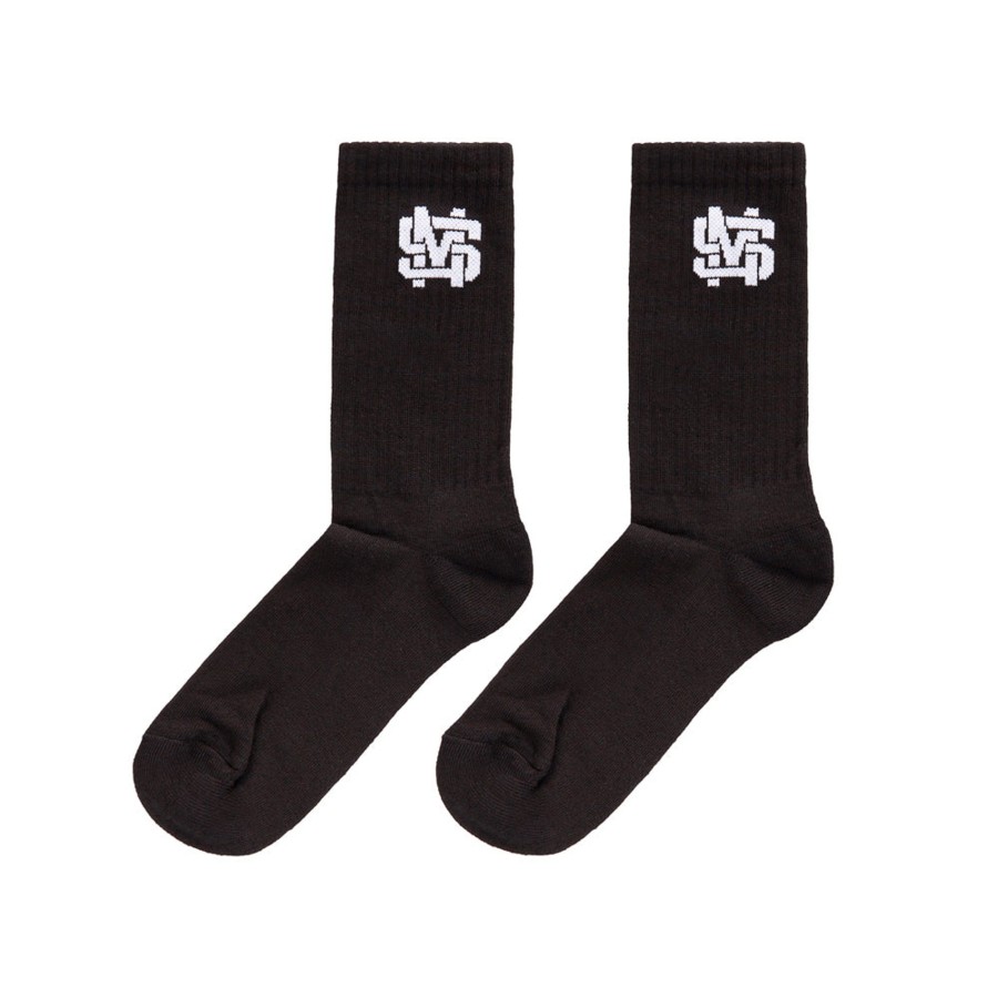 Accessori 5tate Of Mind | Monogram Socks Black