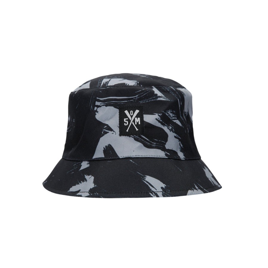 Cappelli 5tate Of Mind | Retrofuture Cargo Bucket Hat Black/Camo