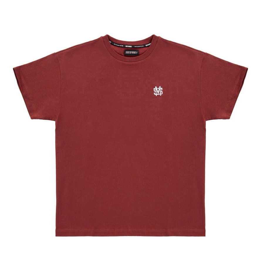 T-Shirts 5tate Of Mind | Monogram T-Shirt Brick