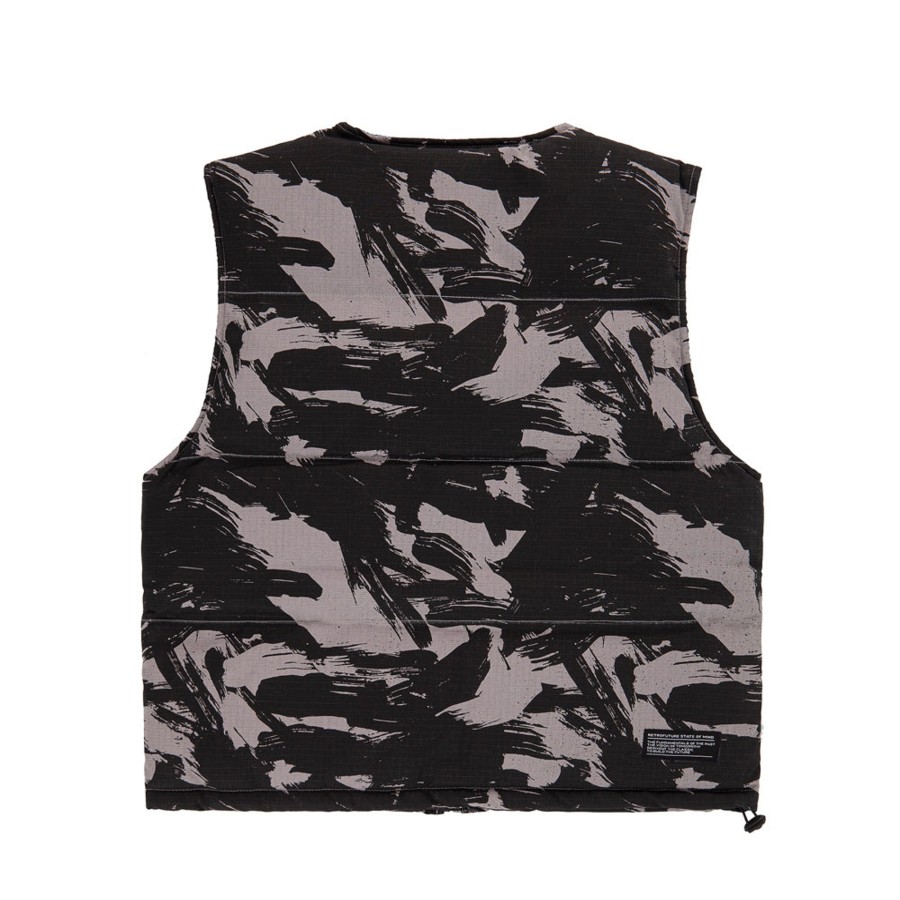 Giacche 5tate Of Mind | Retrofuture Basic Puffer Rider Vest Black/Camo