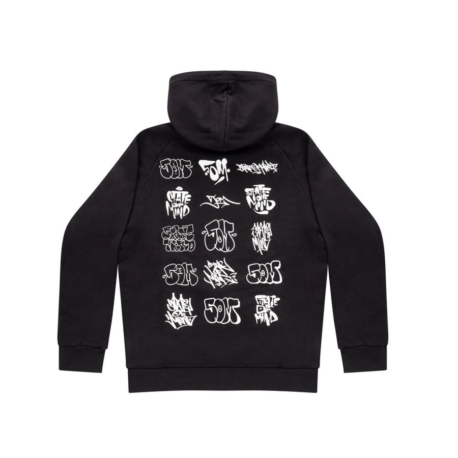 Felpe 5tate Of Mind | 5Om Flop Studio Raglan Hoodie Black