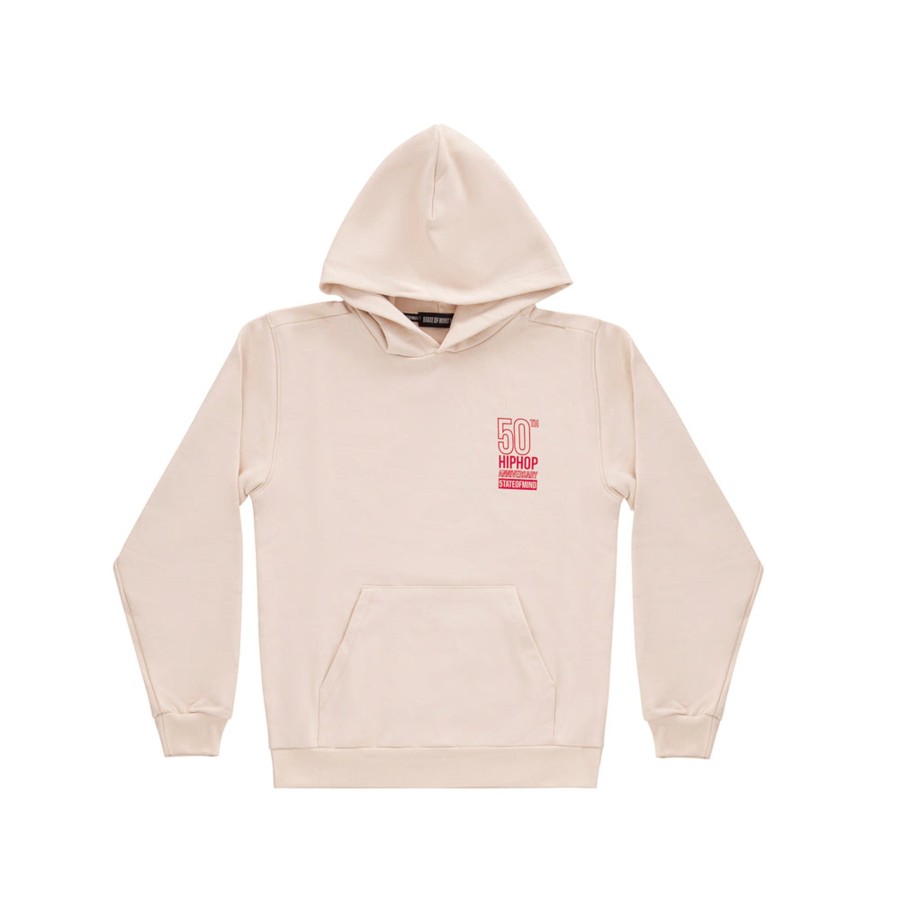 Felpe 5tate Of Mind | 5Om Hip Hop Anniversary Hoodie Beige Rossa