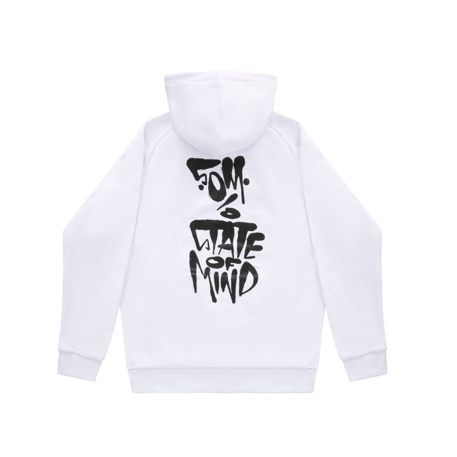 Felpe 5tate Of Mind | 5Om Fat Tag Raglan Hoodie White