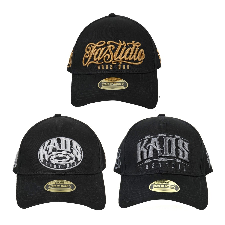 Cappelli 5tate Of Mind | 5Om X Kaos X Fastidio Pack 3 Curved Visor Cap