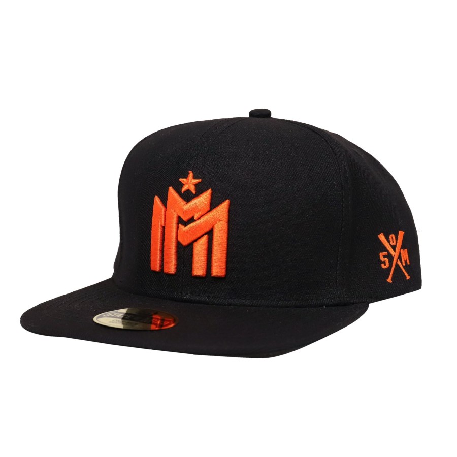 Cappelli 5tate Of Mind | Emme-I Miracles Cappello Monogram Snapback Nero/Arancione