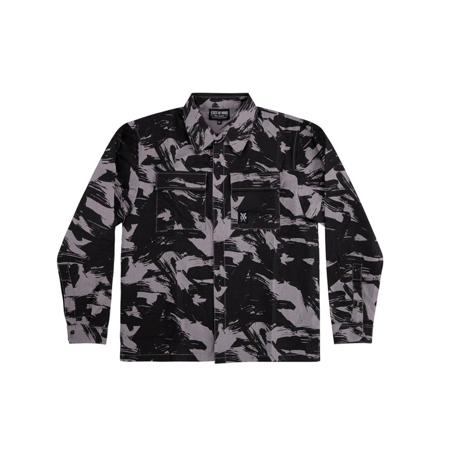 Camicie 5tate Of Mind | Retrofuture Combat Shirt Black/Camo