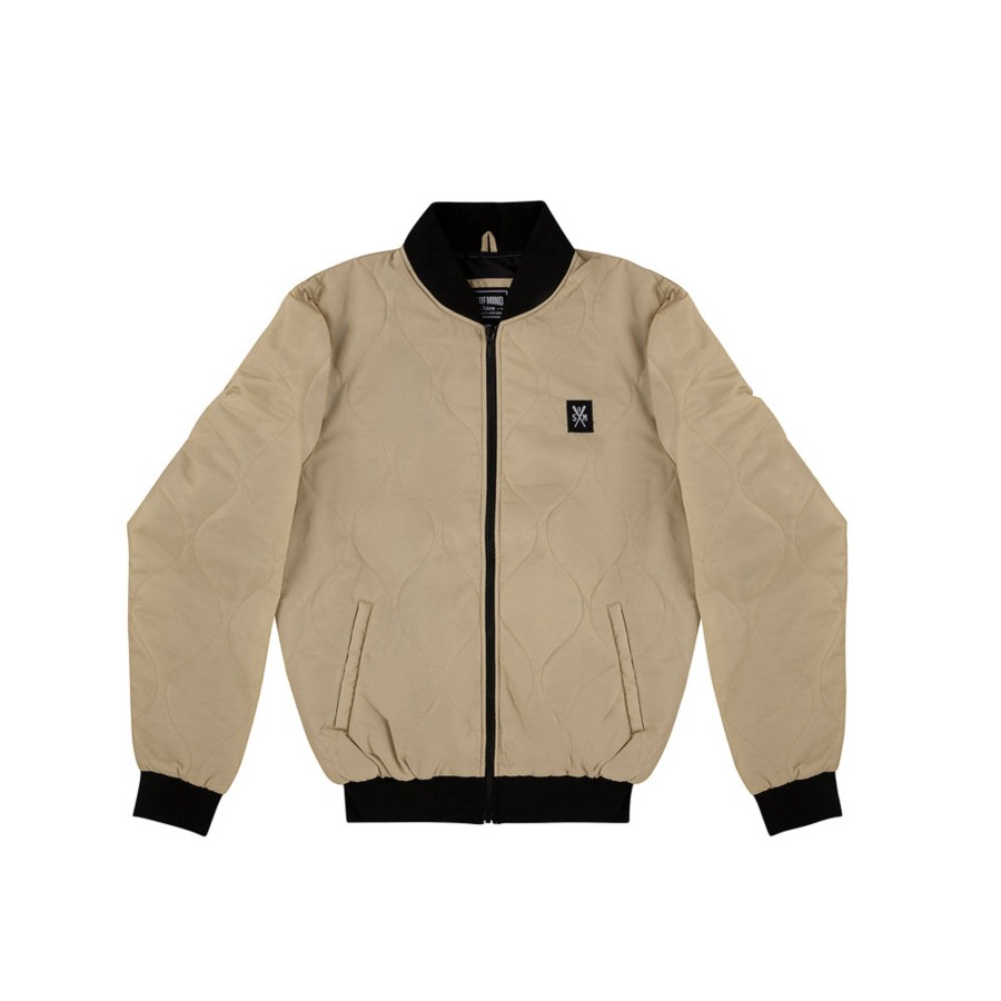 Giacche 5tate Of Mind | Retrofuture Cargo Quilted Bomber Sand