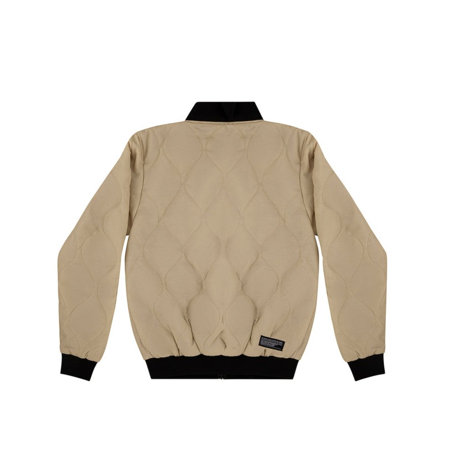 Giacche 5tate Of Mind | Retrofuture Cargo Quilted Bomber Sand