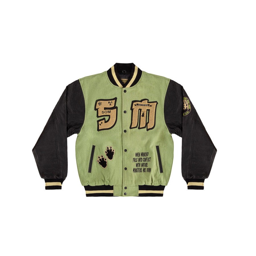 Giacche 5tate Of Mind | 5Omzilla Varsity Jacket Military Green