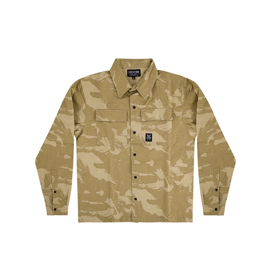 Camicie 5tate Of Mind | Retrofuture Combat Shirt Beige/Camo