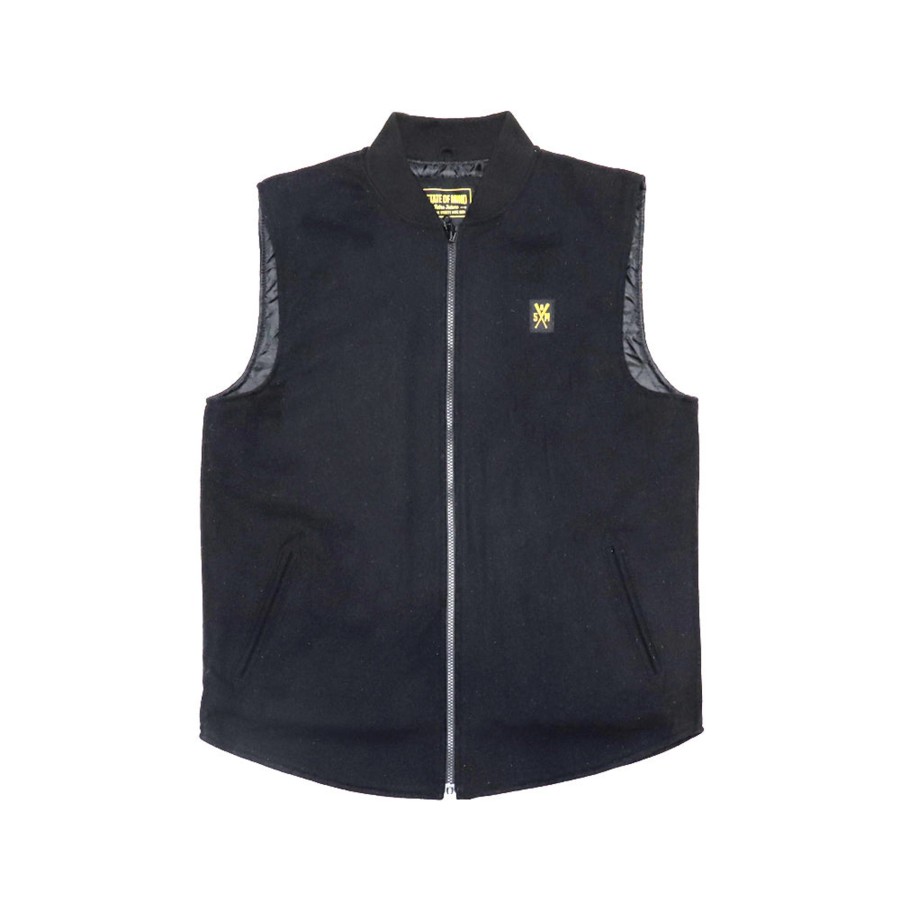 Giacche 5tate Of Mind | Retrofuture Hidden Cargo Wool Vest Black