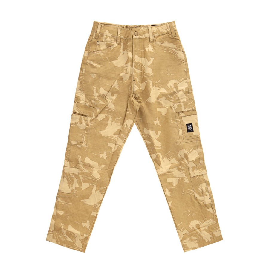 Pantaloni 5tate Of Mind | Retrofuture Combat Ripstop Cargo Pant Beige/Camo