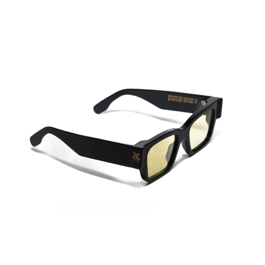 Accessori 5tate Of Mind | 5Om 2022 Sunglasses Nero Giallo