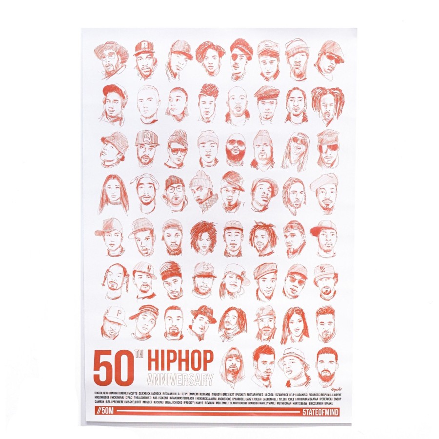 Accessori 5tate Of Mind | 5Om Hip Hop Anniversary Poster