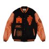 Giacche 5tate Of Mind | Emme-I Miracles Varsity Jacket Pelle Nero/Marrone