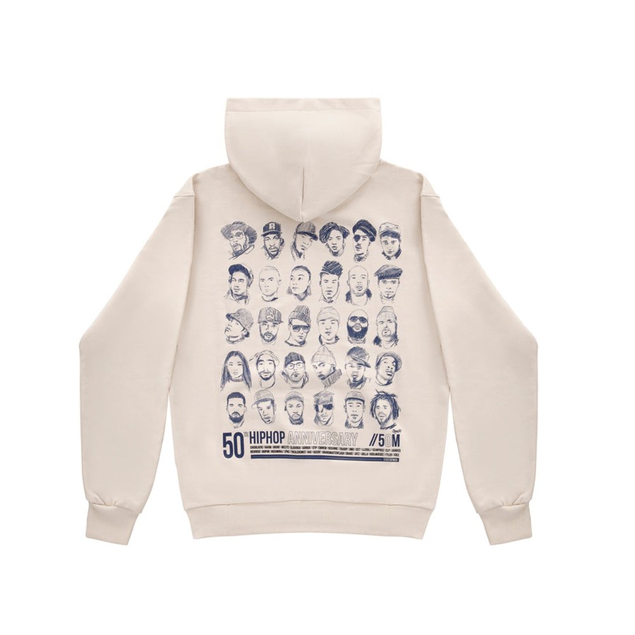 Felpe 5tate Of Mind | 5Om Hip Hop Anniversary Hoodie Beige Blu