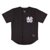 Camicie 5tate Of Mind | Monogram Baseball Jersey Black